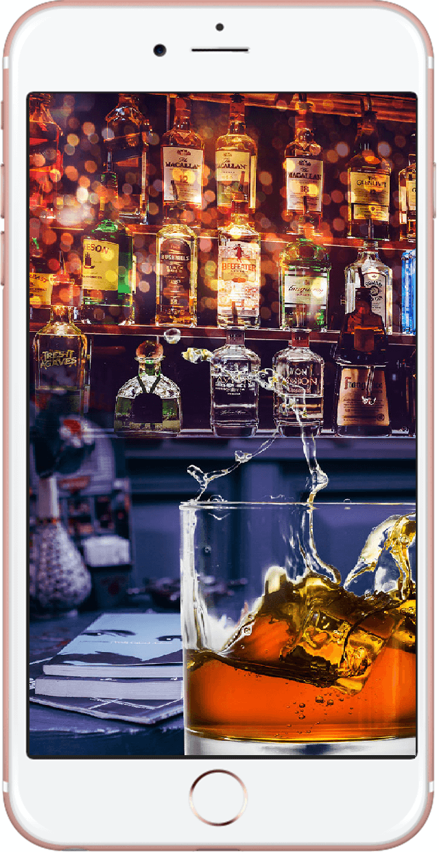 Cafe ve Bar Mobil Web Uygulama Mockup 3 - Evyapan